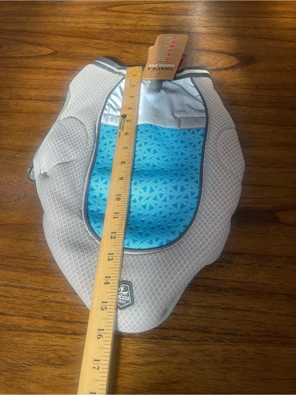 NWT Arcadia Trail Dog Cooling Vest Medium Grey Blue Reflective